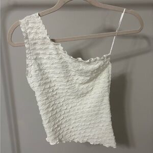 H&M asymmetrical one shoulder top.